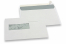 Buste con finestra, bianco, 156 x 220 mm (EA5), finestra a sinistra 40 x 110 mm, posizione della finestra 22 mm dal sinistra e 66 mm dal fondo, 90 grammi, chiusura a lembo autoadesivo, peso circa 5 g cad. | Paesedellebuste.it