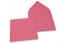 Buste colorate per biglietti d'auguri - rosa, 155 x 155 mm | Paesedellebuste.it