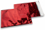 Buste metallizzate colorate rosso olografico - 162 x 229 mm | Paesedellebuste.it