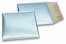 Buste imbottite metallizzate ECO - blu ghiaccio 165 x 165 mm | Paesedellebuste.it
