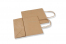 Sacchetti di carta con manici intrecciati - marrone, 190 x 80 x 210 mm, 80 grammi | Paesedellebuste.it
