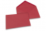 Buste colorate per biglietti d'auguri - rosso scuro, 133 x 184 mm | Paesedellebuste.it
