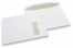Buste con finestra, bianco, 229 x 324 mm (C4), finestra a destra 40 x 110 mm, posizione della finestra 20 mm dal destra e 60 mm dal lato superior, 120 grammi, chiusura gommata lato lungo, peso circa 20 g cad. | Paesedellebuste.it