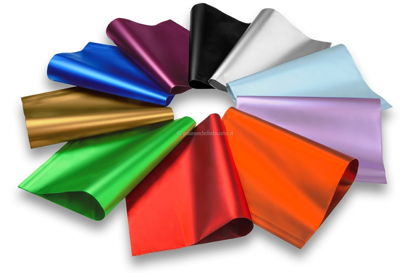 Buste metallizzate colorate opache Paesedellebuste