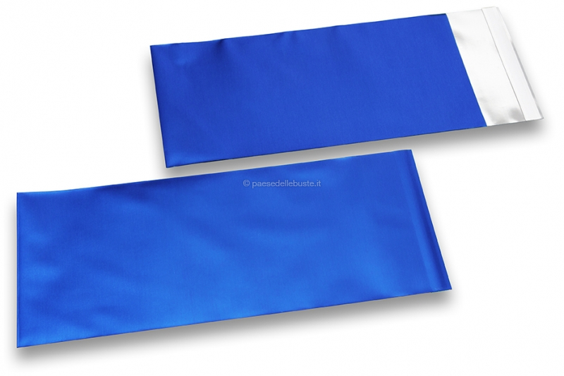 Buste metallizzate colorate opache blu scuro - 110 x 220 mm
