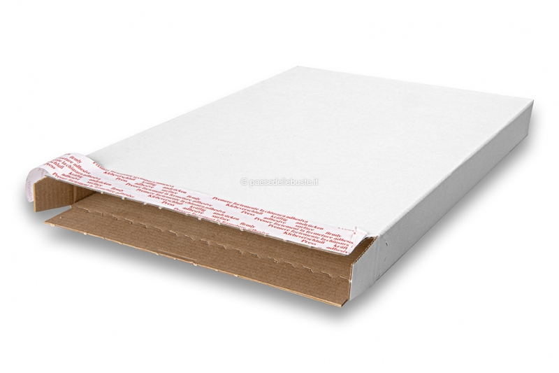 Scatole postali con lembo autoadesivo - bianco