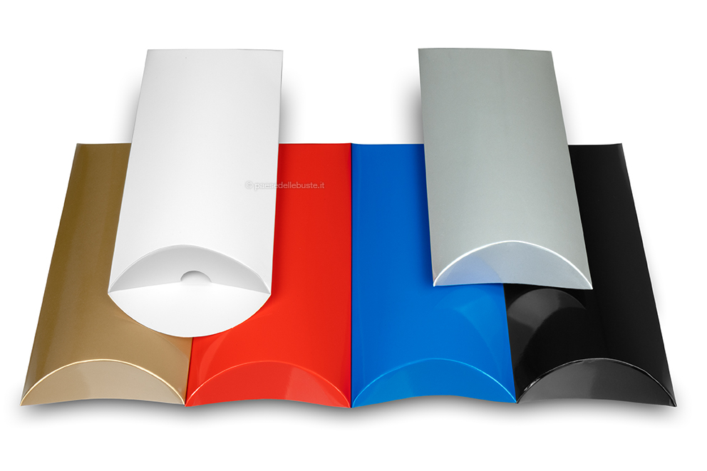 Scatole a cuscino colorate