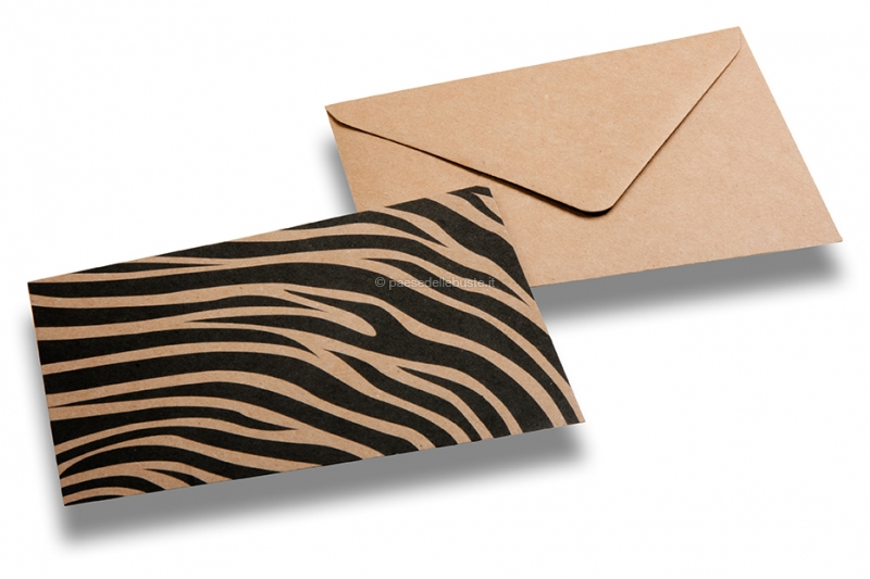 Buste Kraft decorative - zebra