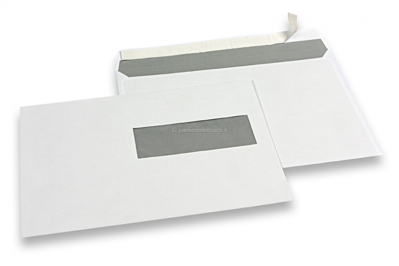 100 Buste Con Finestra DIN 225x116 Mm - Autosigillanti, Per Ufficio, Fatture E Lettere | Bianco - Foto 3
