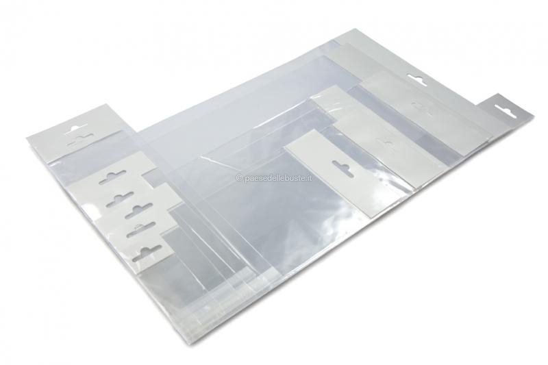 sacchetti di cellophane 40 x 25 cm sacchetti di plastica Ideen mit Herz 100 buste di cellophane autoadesive con chiusura a scatto 