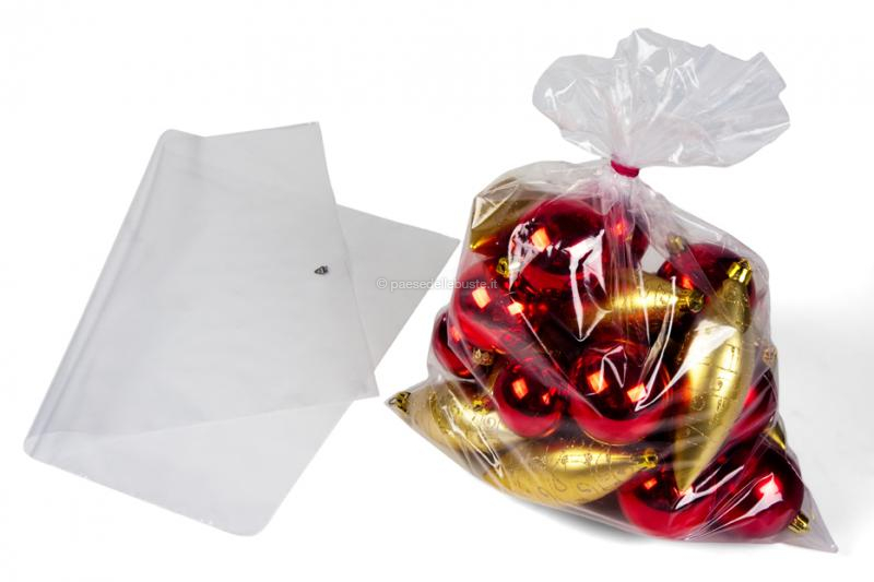 Sacchetti Trasparenti Semplici cm 40 x H 60 in plastica 100 pz