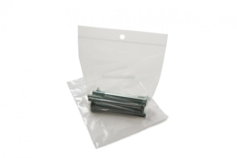 5 pezzi trasparenti in polipropilene richiudibili e anti odore 10 x 12 cm Sacchetti ermetici con chiusura a pressione 