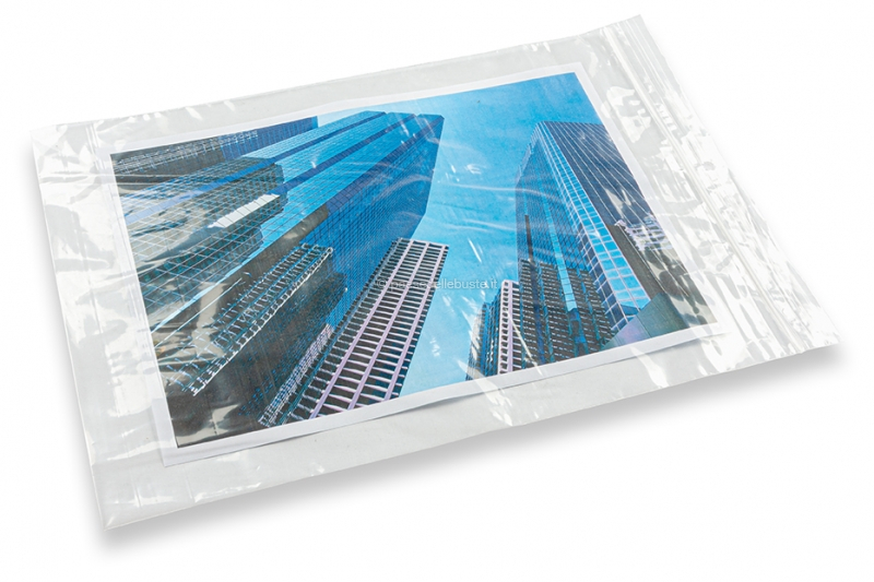 Sacchetti di plastica con chiusura a pressione - trasparente (esempio con contenuto)