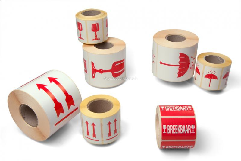 Etichette adesive di imballaggio