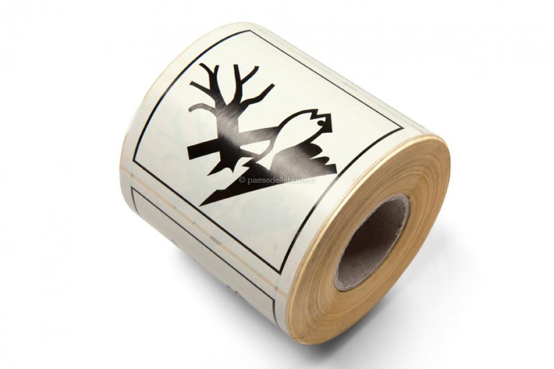 Etichette adesive di avvertenza - Dannoso per l’ambiente