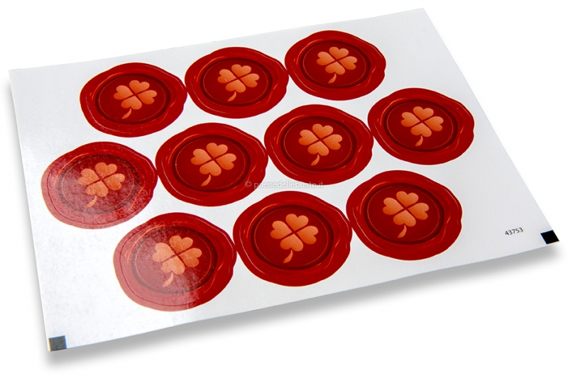 Sigilli per festa - quadrifoglio