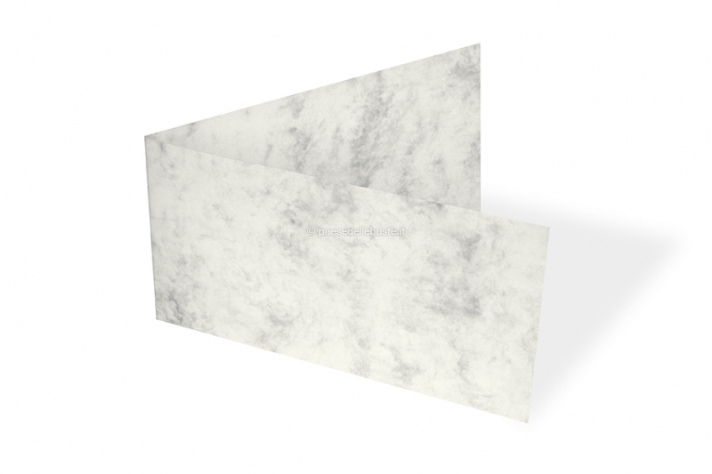 Biglietti color marmo - 90 x 173 mm, grigio marmo