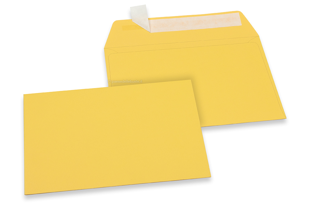 Buste di carta colorate - Giallo buttercup, 114 x 162 mm