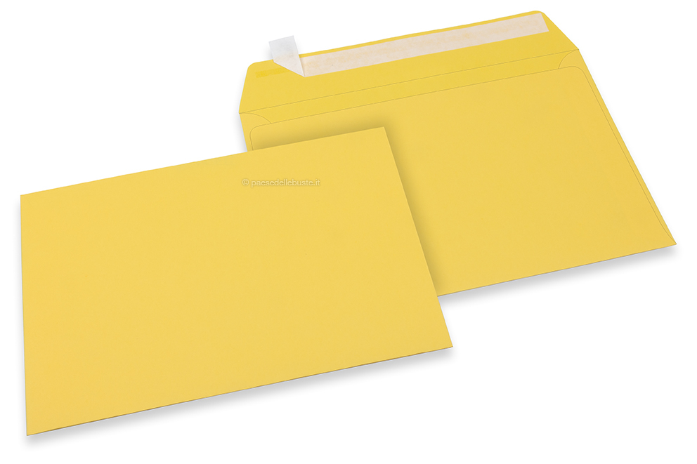 Buste di carta colorate - Giallo buttercup, 162 x 229 mm