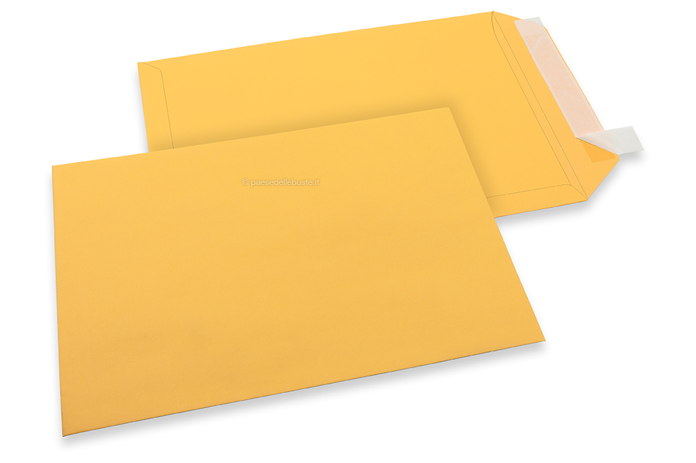Buste di carta colorate - Giallo oro, 229 x 324 mm