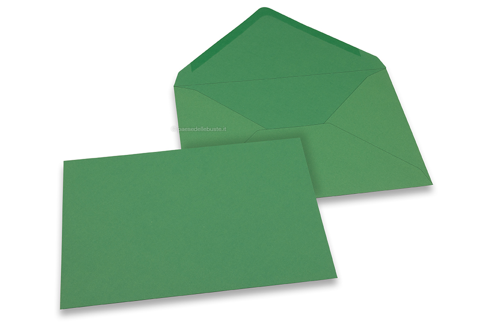 Buste colorate per biglietti d'auguri - verde scuro, 162 x 229 mm
