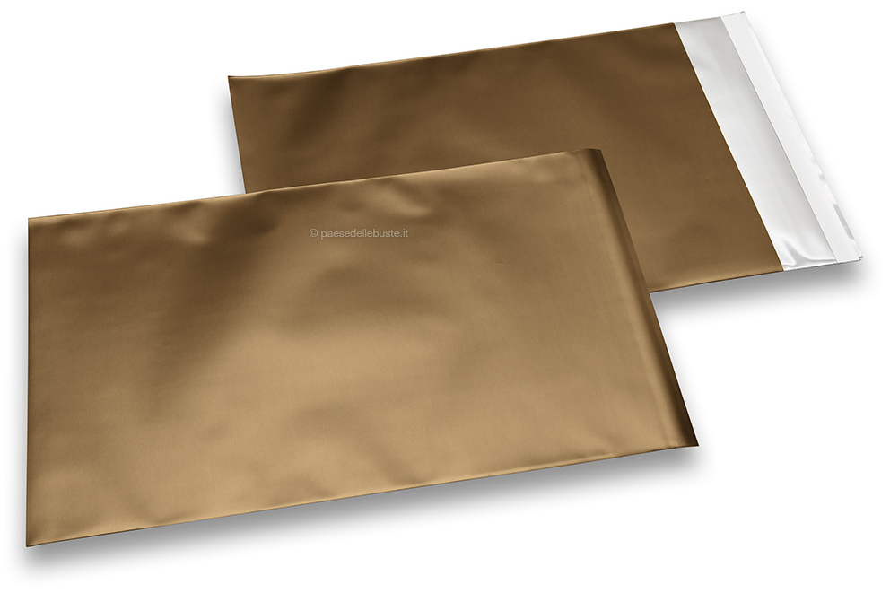 Buste metallizzate colorate opache bronzo - 230 x 320 mm