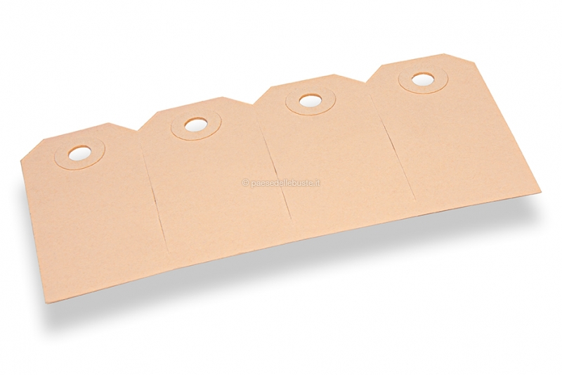 Cartellini di cartone - Marrone 35 x 70 mm