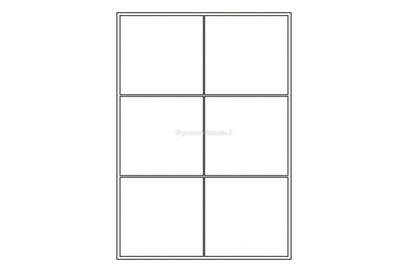 60 Etichette Adesive Grandi A6 - Fogli Stampabili Per Inkjet/laser, Formato A4 Con 4 Etichette Per Foglio - Foto 4