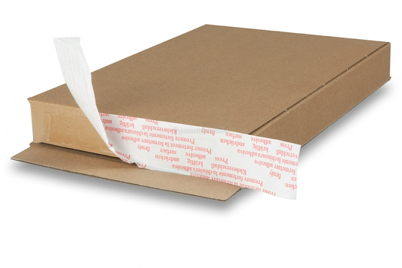 Scatole postali con lembo autoadesivo - marrone