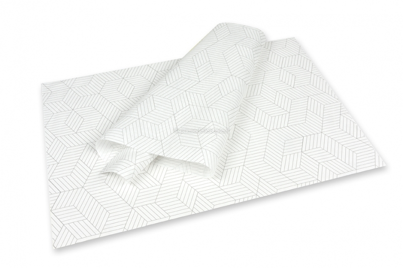 Carta velina - cubi nere