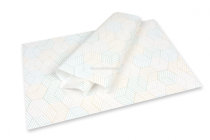 Carta velina - cubi colorate