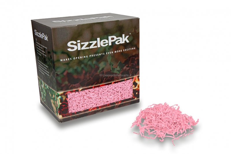 Materiale da riempimento SizzlePak - Rosa chiaro (1.25 kg), 80 grammi di carta