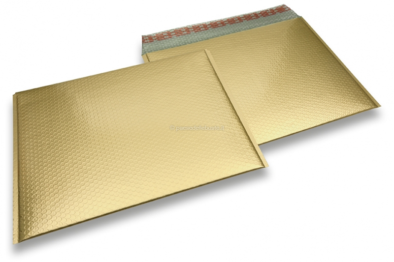 Buste imbottite metallizzate opache ECO - oro 320 x 425 mm