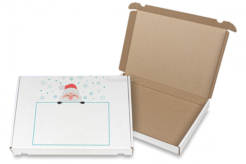 Scatole postali natalizie - Babbo Natale 160 x 120 x 25 mm