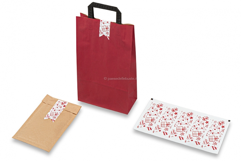 Etichette adesive chiudipacco natalizie - Decorazioni natalizie