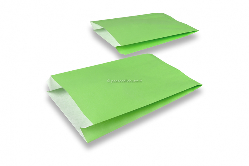 Sacchetti regalo in carta colorata - verde, 150 x 210 x 40 mm