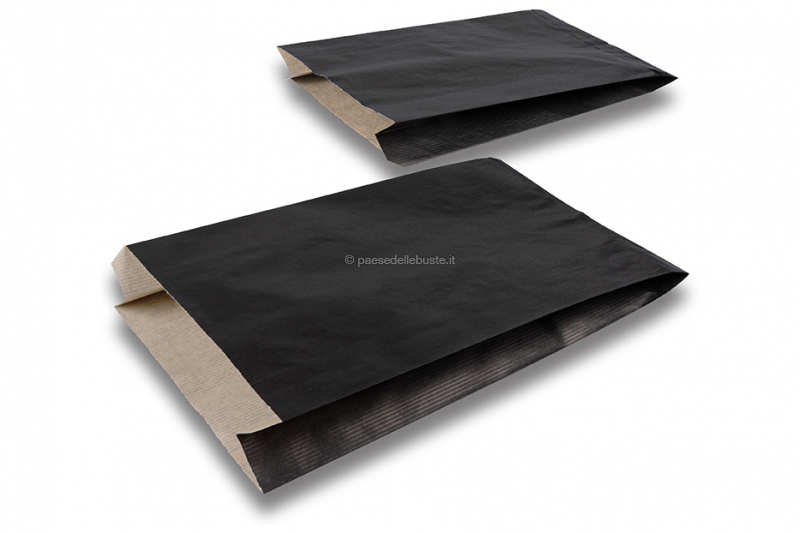 Sacchetti regalo in carta colorata - nero, 200 x 320 x 70 mm
