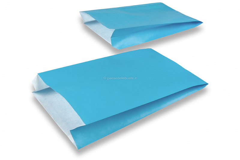 Sacchetti regalo in carta colorata - blu, 200 x 320 x 70 mm