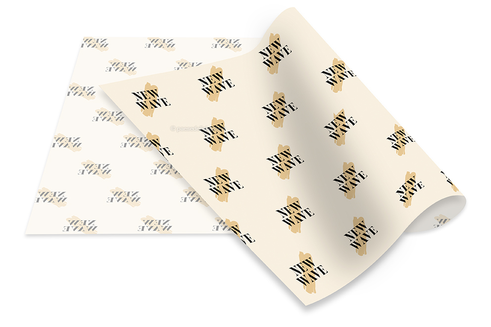 Carta velina personalizzata - con una stampa come esempio