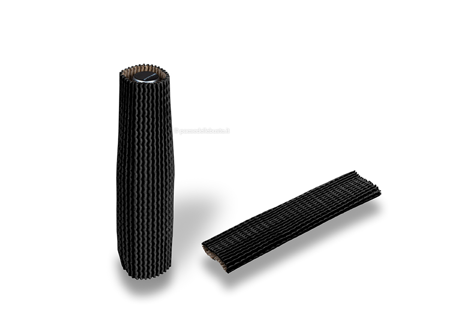 Manicotti protettivi in cartone nero - 23 cm altezza: per un diametro da 3,5 cm a 5,5 cm