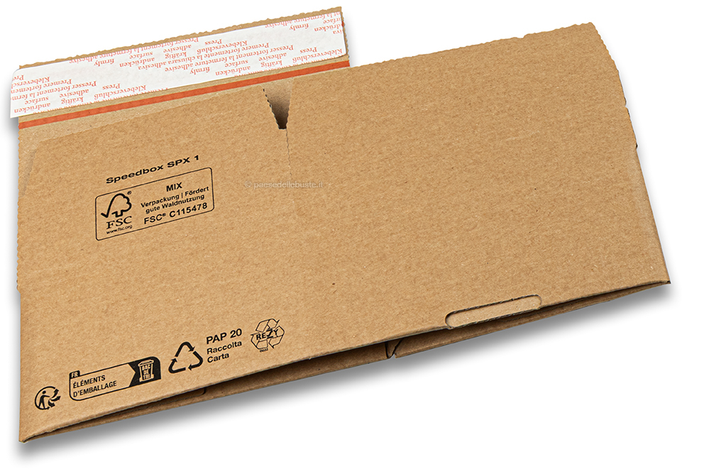 La scatola di cartone a montaggio rapido - marrone, 160 x 130 x 70 mm - SPX1