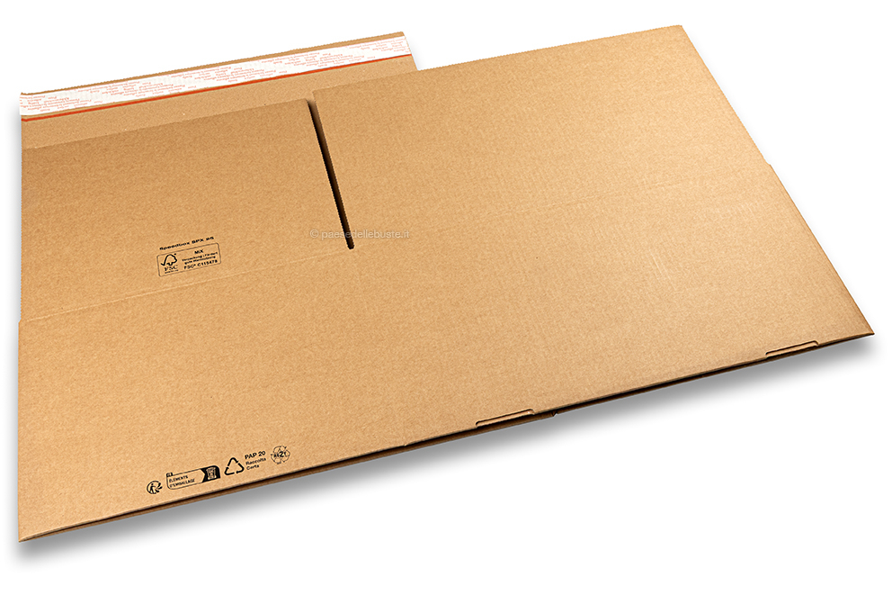 La scatola di cartone a montaggio rapido - marrone, 430 x 300 x 200 mm - SPX25